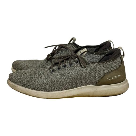 Cole Haan Grand Crosscourt Knit Taupe Olive Men's Size 11.5 Sneakers Oxfords - Picture 3 of 8